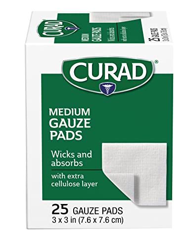 CURAD Sterile Pro-Gauze Pads, no hecho de látex de caucho natural, 3" x 3", paquete de 24 miniatura 4