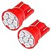 cciyu 9 Pack Red LED Bulb Replacement fit for 2009-2017 Nissan 370Z LED Interior Lights Accessories Replacement Package Kit