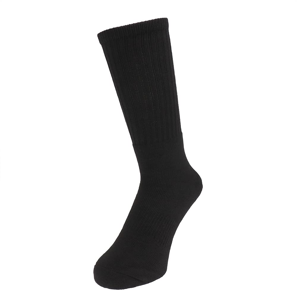 おたふく手袋 冬用ソックス [発熱 保温 パイル 先丸] JW-134 ブラック 25~27㎝ 【2足組】