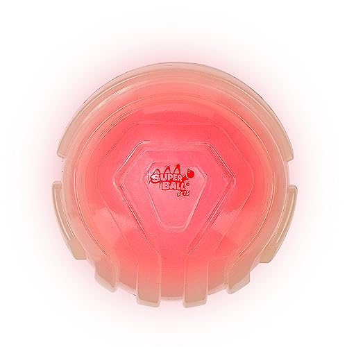 Jazwares Wham-O Pets SuperBall Bounce Glow Light - 2.5-Inch Light-Up Dog Ball with Encased LED Light and Durable BPA Free Rubber - Image 4