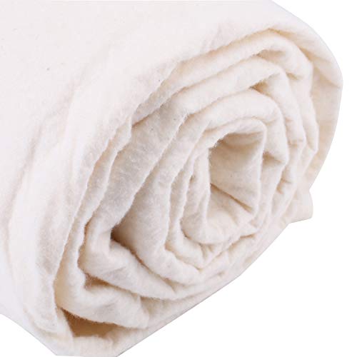 Coton batting pour couette doux naturel Tosnail isolant blanc - 3