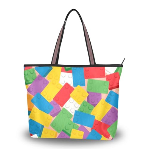 Sac fourre-tout de dessin animé coloré idéal pour le shopping urbain