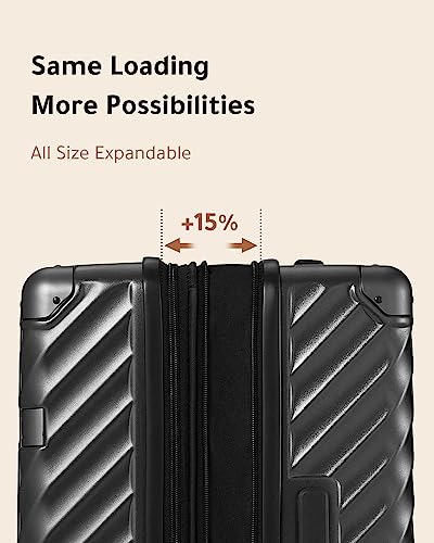 LUGGEX 3 Piece Luggage Sets with Spinner Wheels