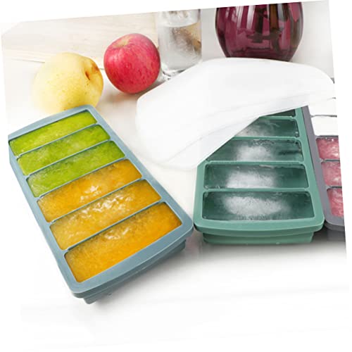 Molde para cubos de hielo y pastel de silicona con tapa miniatura 2