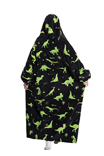 Lengthen Hoodie Blanket,Oversized Ultra Soft Warm Wearable Hooded Blanket Sweatshirt,One Size Fits All Adults Men Women - Image 2