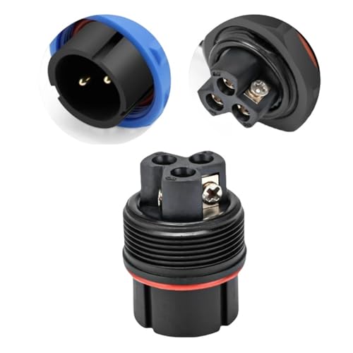 Conector SP21 impermeable 3P para iluminación de jardines y terrazas 3
