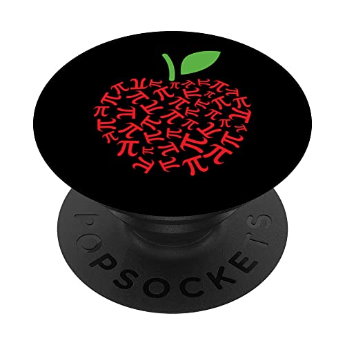 Pi Day Apple 3 14 símbolo amante de las matemáticas profesor matemáticas PopSockets PopGrip Intercambiable
