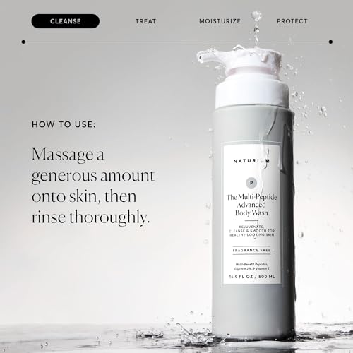 Image of Naturium Multi-Peptide Advanced Body Wash, Rejuvenate, Cleanse & Smooth, with Rice Amino Acids & Vitamin E, 500 mL / 16.9 fl oz