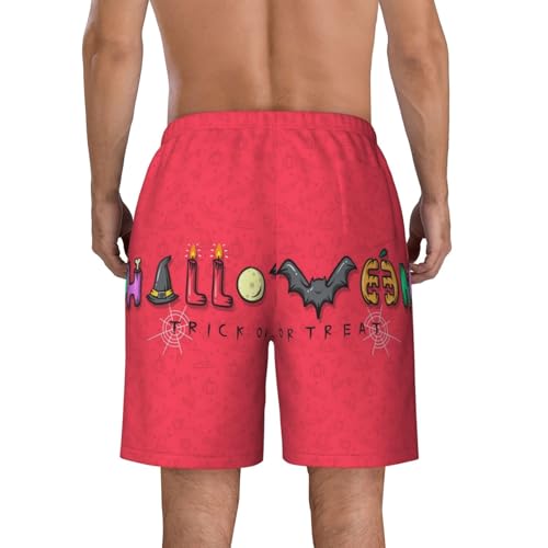 Men's Beach Shorts Halloween Mens Swim Trunks Board Shorts with Pockets Swimwear Bathing Suits4