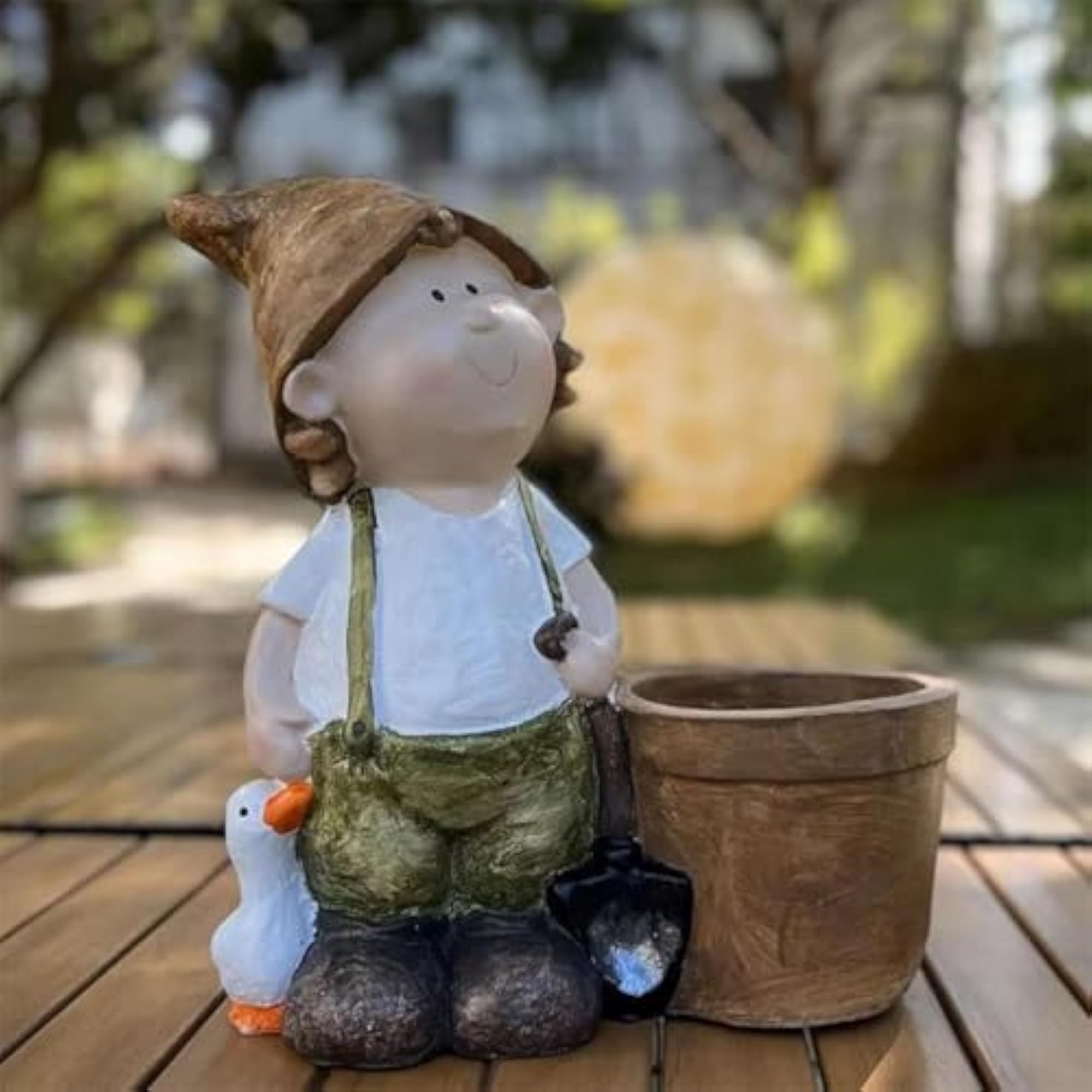 Resin Statue Plant Pot Gift for Indoor Plants