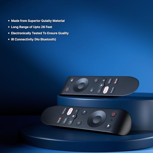 Image of ZdalaMit Original Non Voice Remote Control Compatible with Oneplus Tv Remote Control Suitable for Oneplus 4K Smart Android Television with Hot Keys (Version-1)