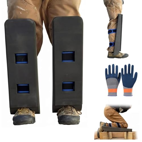 Crawler climber knee pads With Storage Bag and Adjustable Bandages Durable shock absorption design 60 Degree Hardening Anti Slip Design for Joist Spacing Navigation