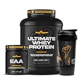 Pack BigMan Ultimate Whey Proteína 2Kg + Aminoacidos Essenciales Electrolitos + Shaker PRO 'REGALO' | Fuerza, Resistencia | Tonificación Muscular | Recuperación Deportiva | Isotonico (Dubai Chocolate)