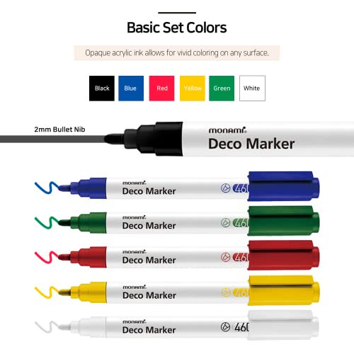 Marqueurs déco MONAMI 460 encre sans odeur pour customiser sans rature - 4