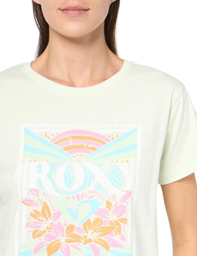 Image of Roxy Womens Boyfriend Crew T-Shirt, Casual Relaxed Fit Crew Neck Tee Short Sleeve Cotton Basic Shirt Everyday Comfort