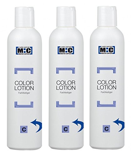 Meister Coiffeur Color Lotion C anthrazit 3 x 250 ml Farbfestiger von M:C