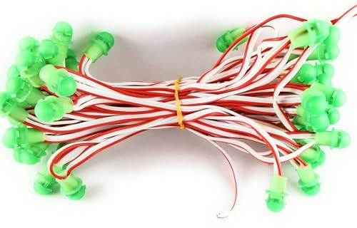 Image of SME 1 pics 12 Volt DC 6 Meter Long 50 Led Copper Wire Chain Light (Green)