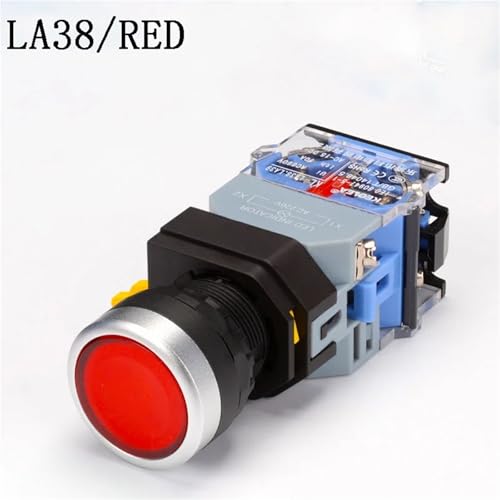 Interruptor de botón LA38 de 22mm evita paradas accidentales en tableros de 220V 2