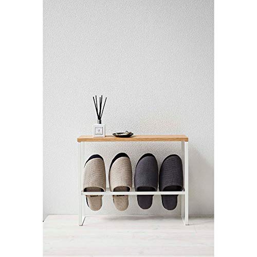 YAMAZAKI 5153 TOWER range-pantoufles pour libérer l'espace au sol