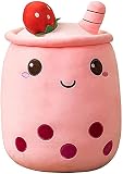 MÁS ESTILOS & TAMAÑOS PARA SU ELECCIÓN: 24cm/35cm/50cm (la medición manual puede tener un error de 1cm a 3 cm). Nuestras Boba Tea Peluches tienen tamaños apropiados que brindan una sensación de almohada perfecta. Ideal opción de almohada de abrazo para adultos y niños.