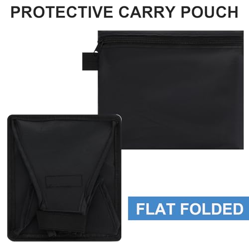 2 Pack Flash Diffuser Light Softbox 7\" x 6\" + 8\" Octagon Speedlight Softbox Universal Collapsible Mini Softboxs with Storage Pouch for Canons, Yongnuo and Nikons Speedlight