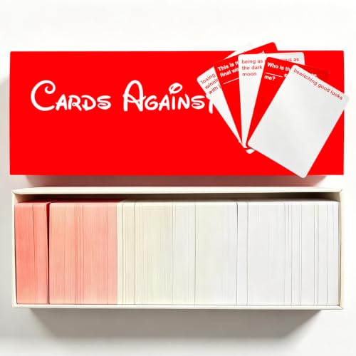 Cards Against Gisney Red - Adult Dark with Instruction Card for Parties
