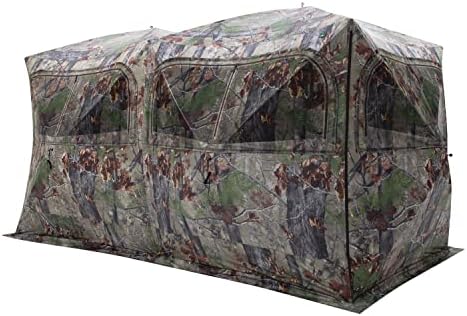 Barronett Blinds BE650BW Beast Pop Up Portable 6 Person Hunting Blind, Bloodtrail Backwoods Camo
