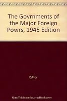 The Governments of the Major Foreign Powers B001DJSYAK Book Cover
