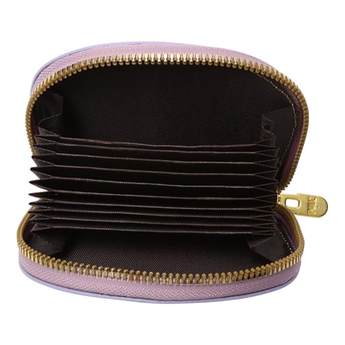 1Pcs Minimalist Wallet Stone Texture Shell Wallet PU Leather Purple 11.5x9.5cm3