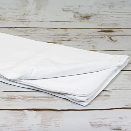 Interfit Knitted Fitted Stretch Pillowcases (Pair) Housewife Style Fold Over End, White, 48 x 72 cm - Image 3