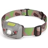 HABA Terra Kids Stirnlampe für Kinder – Leistungsstarke LED Kinderlampe (Weiß & Rot) für Outdoor-Abenteuer, Wandern & Nachtsicht – Spritzwassergeschützt, ab 6 Jahren