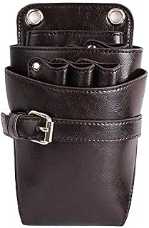 Scissor Bag Belt, Leather Hairdressing Pouch Holster Salon Barber Hairstylist Hairdresser Tools Bag for Combs, Clips Christmas Day & New Year Gift
