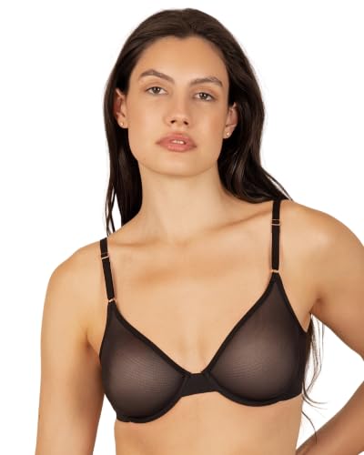 Image of Smart & Sexy Women's Sheer Mesh Demi Underwire Bra - See Through Bras