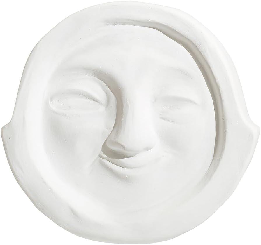 Air Purifying Healing Ceramic Object-Ancient Korean Demon Hunter's Face Roof Tile-Silla's Smile Face Ceramic Home Décor-Air Purifying Effects, Eliminates Bad Odors, Humidity Control