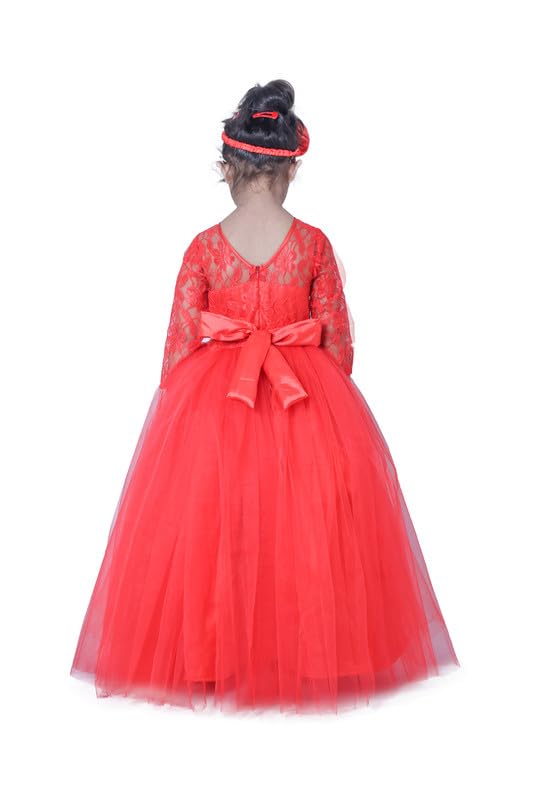 Image of Girl's Synthetic A-Line Maxi Dress