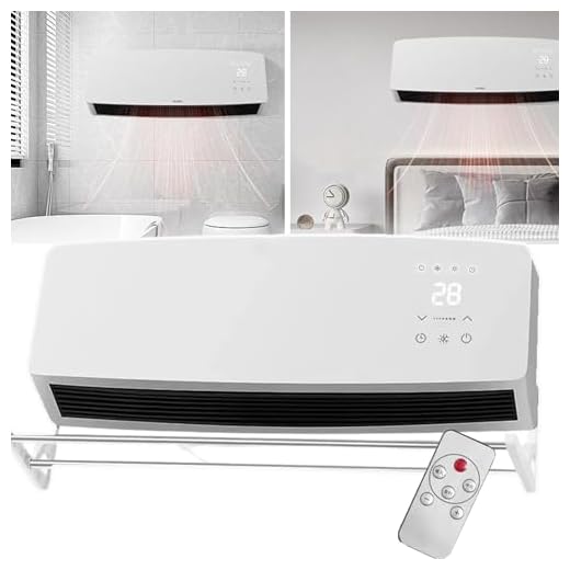 Ar condicionado de aquecimento/resfriamento, ar condicionado de parede dividida, controle remoto/toque, temporização 6H + 3 níveis de ajuste de temperatura, à prova d'água, com suporte para secar