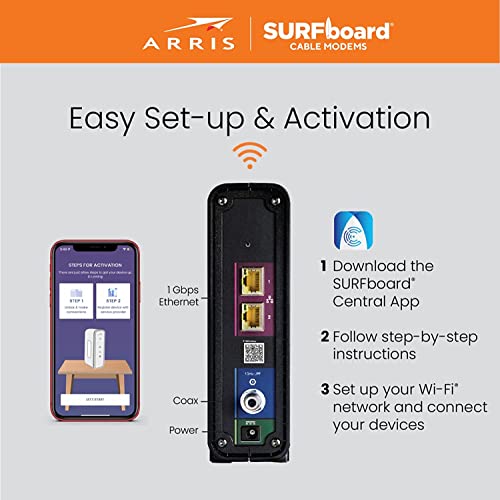 ARRIS (SBG10-RB) - Modem Router Combo - DOCSIS 3.0 16 x 4 Gigabit & AC1600 WiFi, [Check with your provider for compatibility]400 Mbps Max Internet Speeds - Renewed - image 5