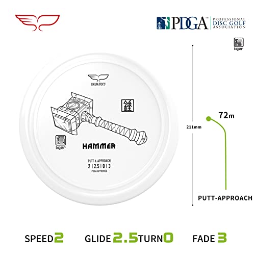 Yikun Disc Golf Putter Approach| Professional Pdga Approved Golf | Throwing Disk Golf Putter | 165-170G | Stable Golf Discs Perfect For Outdoor Games And Competition[Dics Shade May Vary] #TOP1