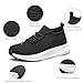 YHOON Shoes for Women Walking Shoes Non Slip Lightweight Casual Breathable Slip on Tennis Shoes Work Travel Black Size 8.5