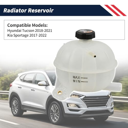 Promrmr 25431-D3500 Radiator Reservoir w/Cap Fit for Hyundai Tucson 2018 2019 2020 2021 2.4L,for Kia Sportage 2017 2018 2019 2020 2021 2022 2.0L 2.4L Coolant Reservoir Tank Replace 25431D3500 by Promrmr - Used condition - Image 4