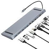 Stabilité: L'adaptateur USB C à DisplayPort dispose interface RJ45 pour éliminer la latence Wi-Fi, permettant aux appels de streaming, de jeu et de vidéo en douceur 4K