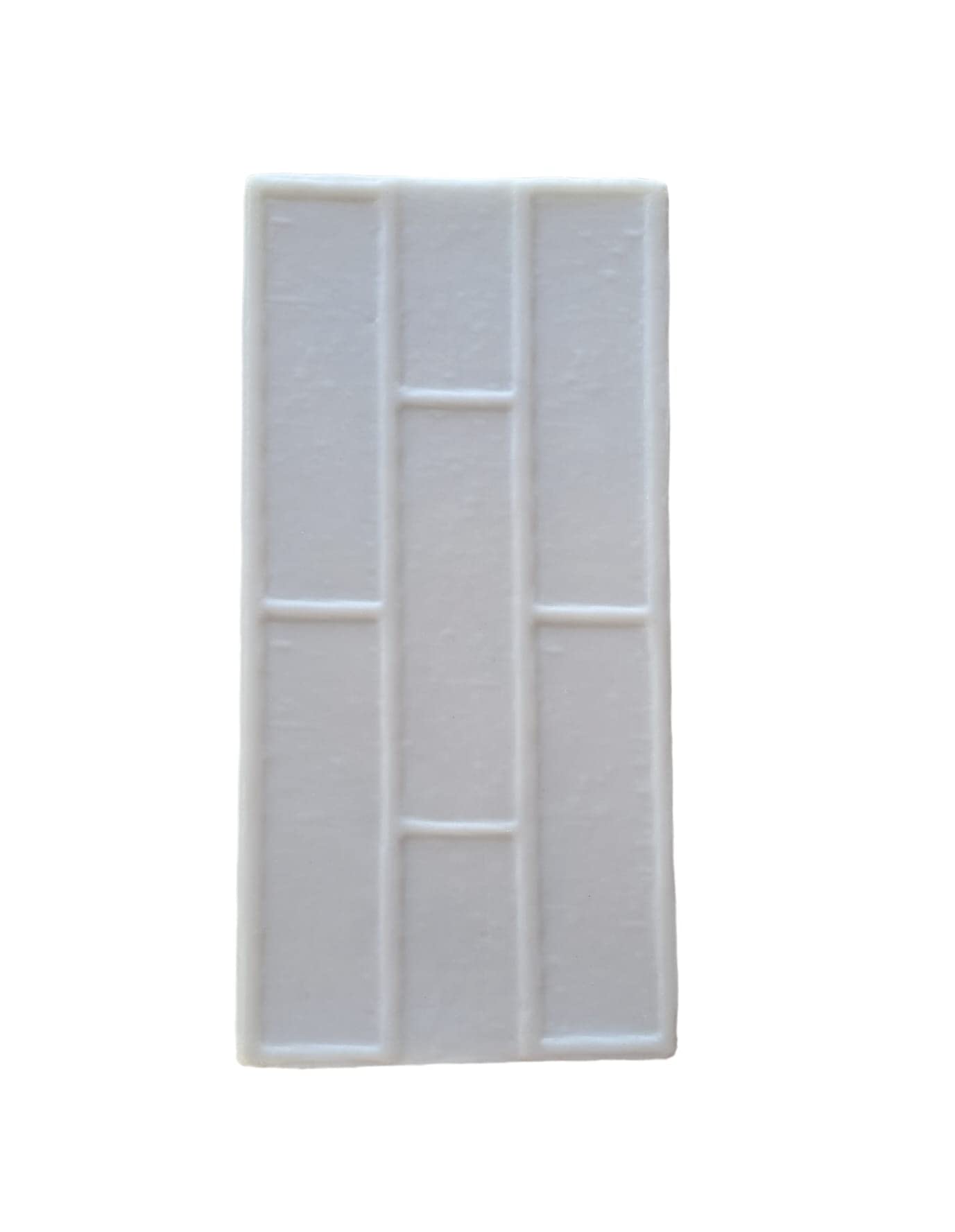 TK Moldes para hormigon impreso, mortero impreso y cemento impreso de silicona flexible y reutilizable. Cemento vertical, hormigon vertical, mortero vertical. Imitación obra vista 40cm x 20cm.