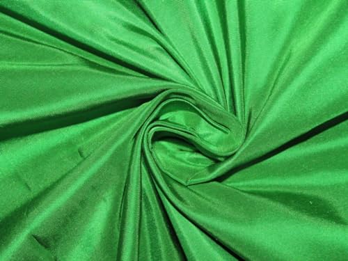 Silk Green Taffeta Fabric 44