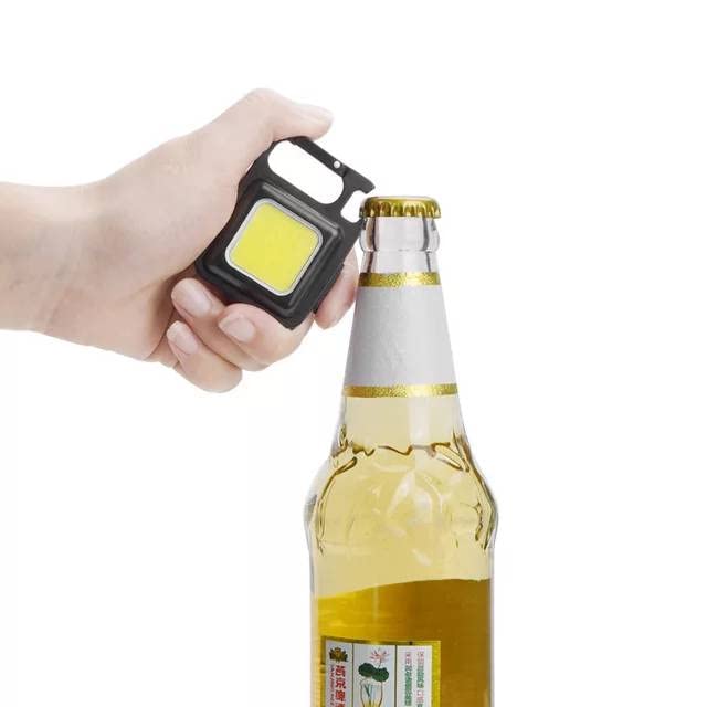 Rechargeable COB Keychain Work Light with 3 Lighting Modes, Magnetic Base, Keyring LED Torch Keychain Flashlights Mini Work Light for Workshop, Repairing, Emergency Pack of 1-image-38