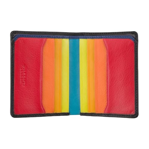 VISCONTI Spectrum Collection Alder Leather Wallet with RFID and Tap and Go SP60 Black/Hawaii