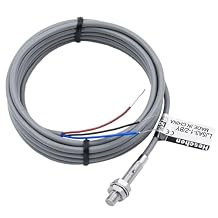 Heschen M5 Inductive Proximity Sensor Switch Shield Type LJ5A3-1-Z/BY Detector 1mm 10-30VDC 150mA PNP Normally OpenNO 3 Wire