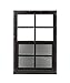 Play House Window 12 x 18 Brown Flush, Chicken Coop Window,Shed Window