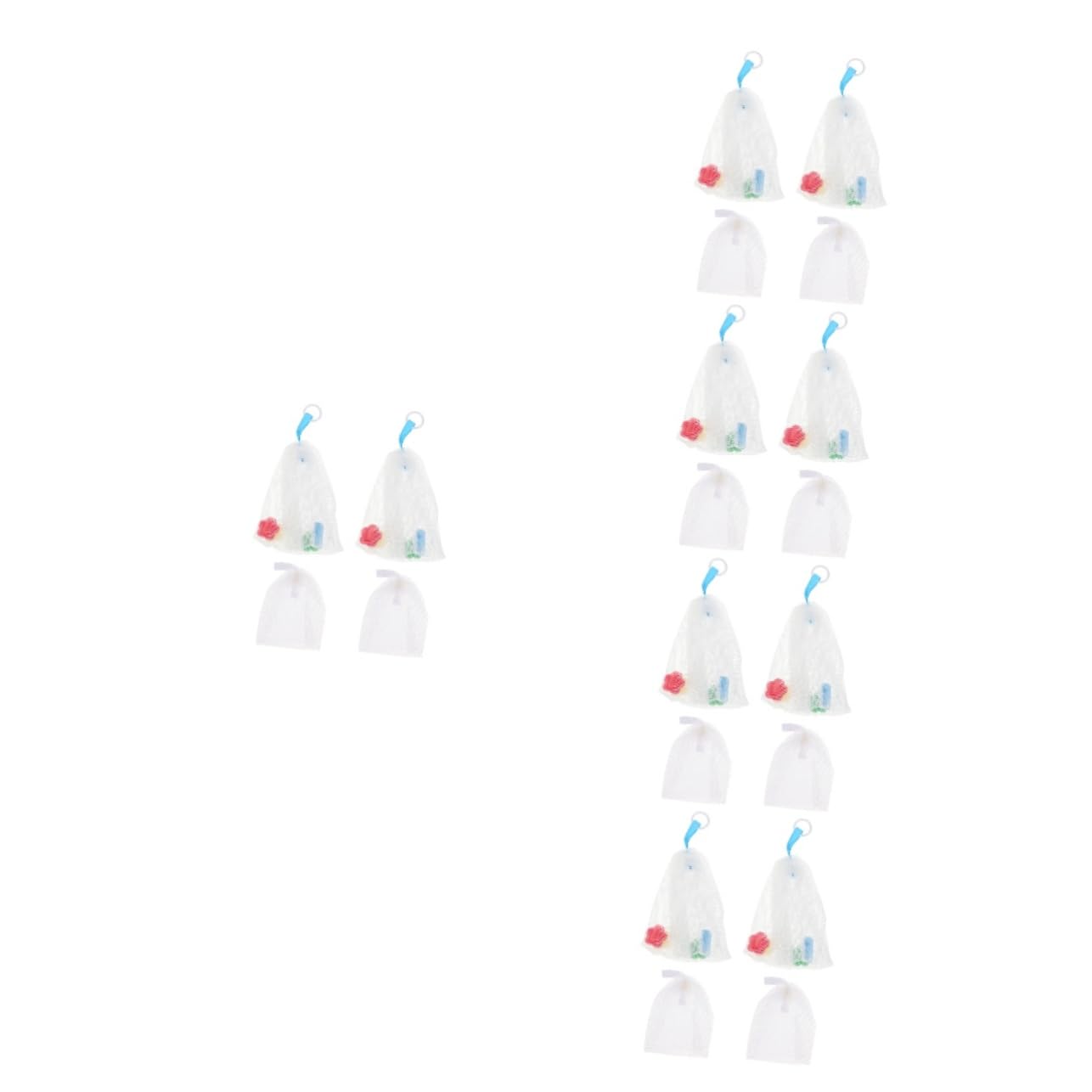 NOLITOY 20pcs Foaming Nets Soap Bag for Homemade Soap Bubble Maker Quick Bubble Creation Easy Hanging Storage Gentle Skin Massage
