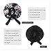 Hanbertti 2 Pack Silky Satin Hair Bonnet Sleeping Hat with Stretch Tie Band Bonnets Satin Bonnet Adjustable for Curly Hair Sleeping Keep Moist（Black+Small Black Flower）