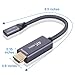 Elebase USB-C Female to HDMI Male Cable Adapter,USB Type C 3.1 Input to HDMI Output Converter,4K 60Hz USBC Thunderbolt 3 Adapter for New MacBook Pro,Mac Air,Chromebook Pixel and More